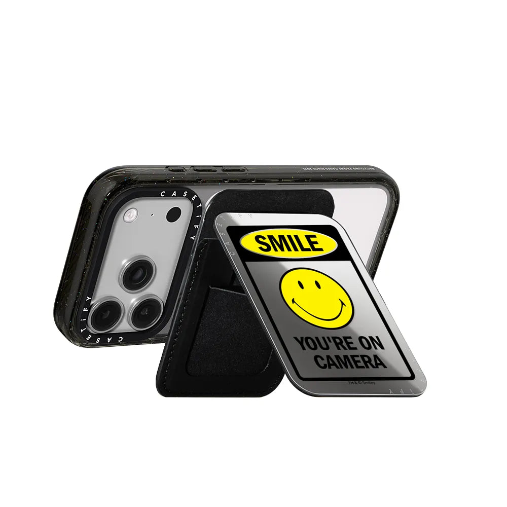 SMILE! Caution You're On Camera Snappy Cardholder Stand