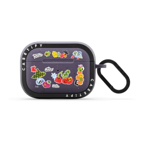 No Panic_Just Organic | AirPods Pro 2 / Earbuds Bounce Case / Matte Deep Purple | Image 1
