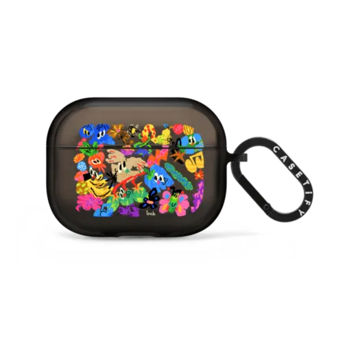 Chit Chat Club | AirPods Pro 2 / Earbuds Impact Case / Black | Image 1