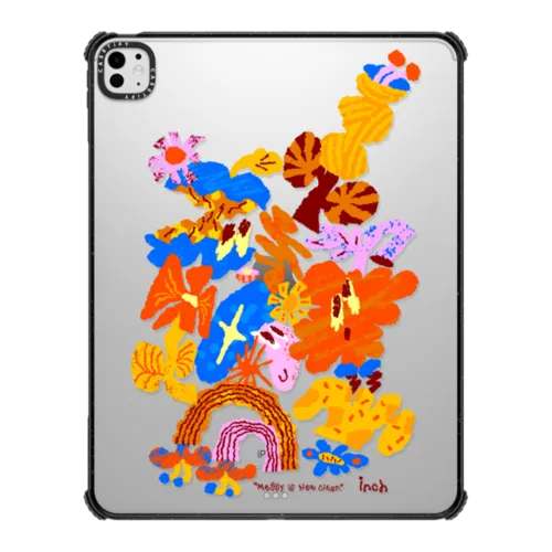 Messy is New Clean | iPad Pro 13-inch (M4/M5) / iPad Impact Case / Black | Image 1