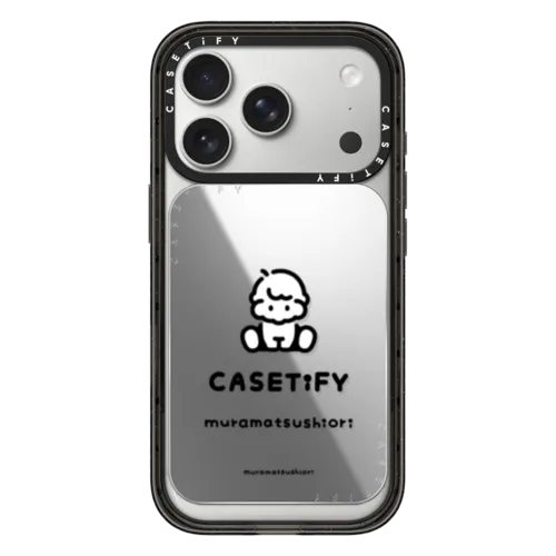 CASETiFY&muramatsushiori | Snappy Cardholder Stand / Snappy Mirror Cardholder Stand MagSafe Compatible / Silver | Image 1