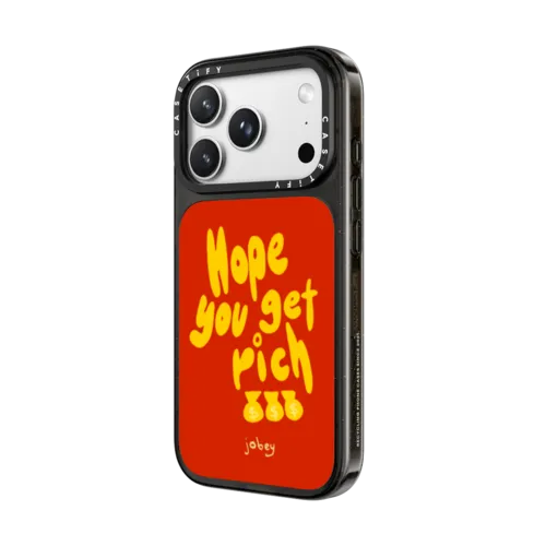Hope You Get Rich | iPhone 18 Pro Max / Impact Case MagSafe Compatible - Glossy / Glossy Black | Image 2
