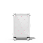 Custom Suitcase | 21" Carry-On Suitcase / Bounce Suitcase / Glossy Cloud White | Image 1