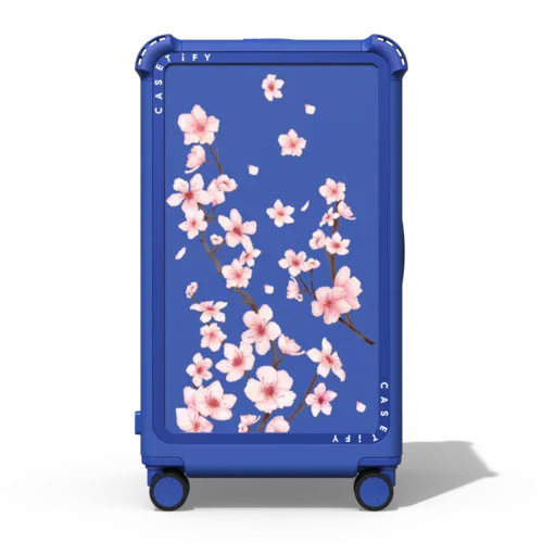 Cherry Blossom | 29" Check-In Trunk Suitcase / Bounce Suitcase / Cobalt Blue | Image 1