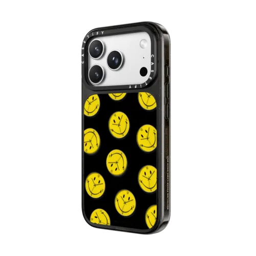 Time to Smile Pattern Phone Case | iPhone 18 Pro Max / Impact Case MagSafe Compatible - Glossy / Glossy Black | Image 2