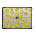 Time To Smiley Pattern Laptop Case | MacBook Pro 14-inch (M1 - M5) / MacBook Impact Case / Black | Image 2