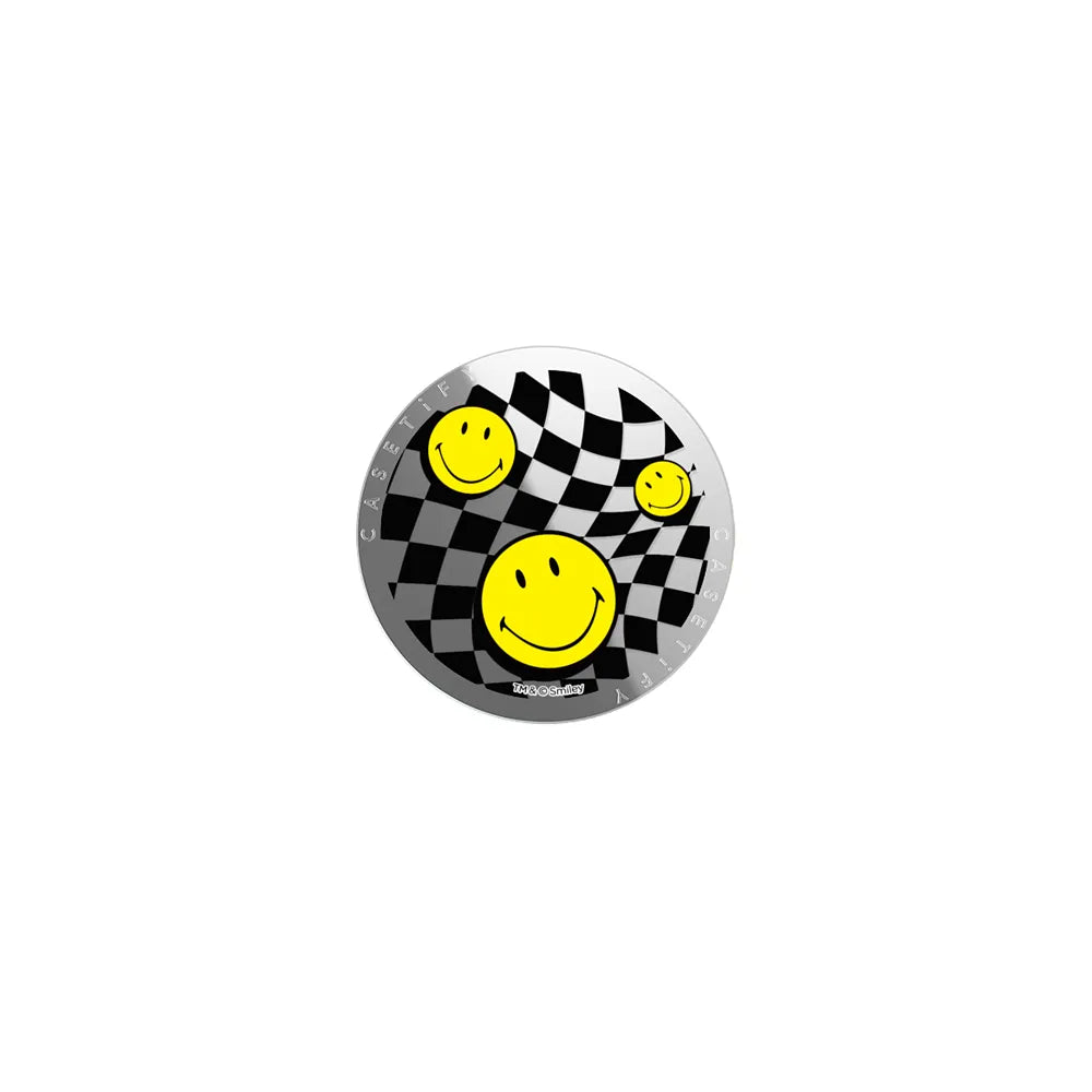 Smiley Melted Checkers Snappy Grip Stand