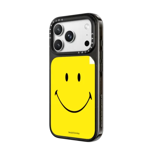 Original Smiley Phone Case - Yellow Edition | iPhone 18 Pro Max / Impact Case MagSafe Compatible - Glossy / Glossy Black | Image 2
