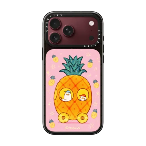 Pineapple Ride (Taiwan Exclusive) | iPhone 18 Pro Max / Impact Case MagSafe Compatible - Glossy / Glossy Black | Image 1