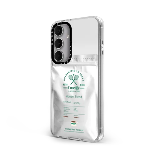 Coffee Bean Bag | Galaxy S24+ / Impact Clear Case / Clear | Image 2
