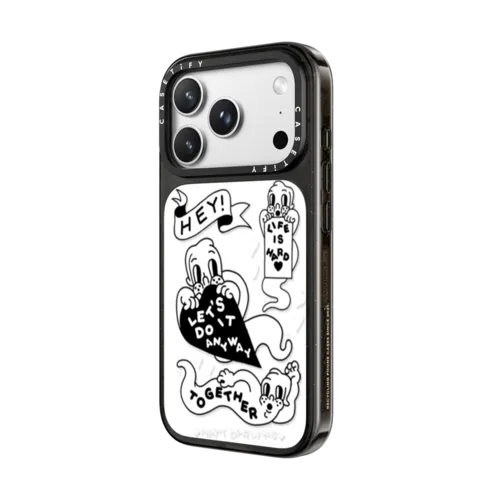 life is hard | iPhone 18 Pro Max / Impact Case MagSafe Compatible - Glossy / Glossy Black | Image 2