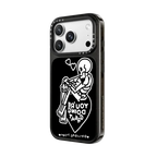 mirror messages-skeleton | iPhone 18 Pro Max / Impact Case MagSafe Compatible - Glossy / Glossy Black | Image 2