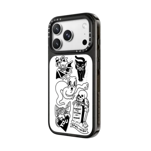 matt darling sticker case | iPhone 18 Pro Max / Impact Case MagSafe Compatible - Glossy / Glossy Black | Image 2
