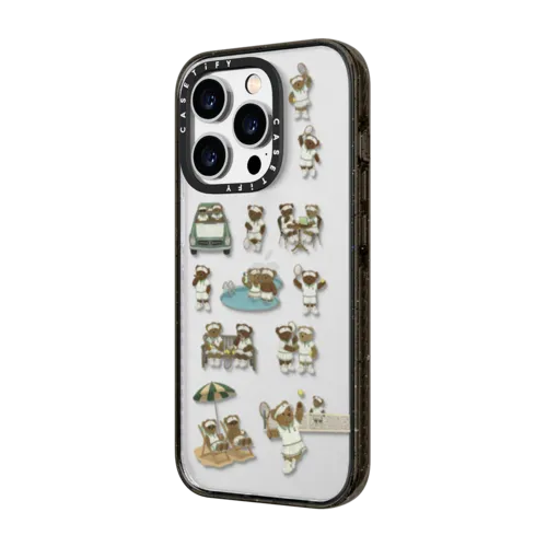 Country Club Bears | iPhone 14 Pro / Impact Case / Black | Image 2