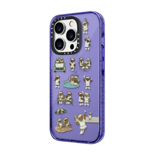 Country Club Bears | iPhone 14 Pro / Impact Case / Peri Purple | Image 2