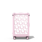Little Bunnies CARRY-ON SUITCASE | 21" Carry-On Suitcase / Bounce Suitcase / Glossy Primrose Pink | Image 1