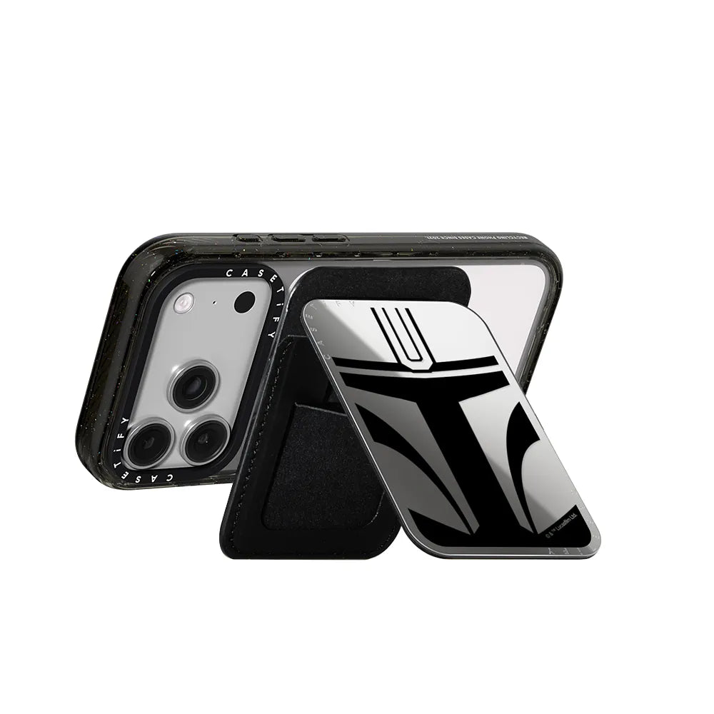 Mandalorian Helmet Snappy Cardholder Stand