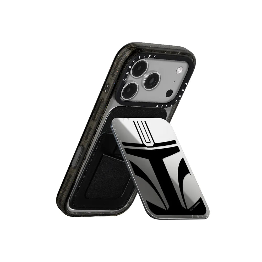 Mandalorian Helmet Snappy Cardholder Stand