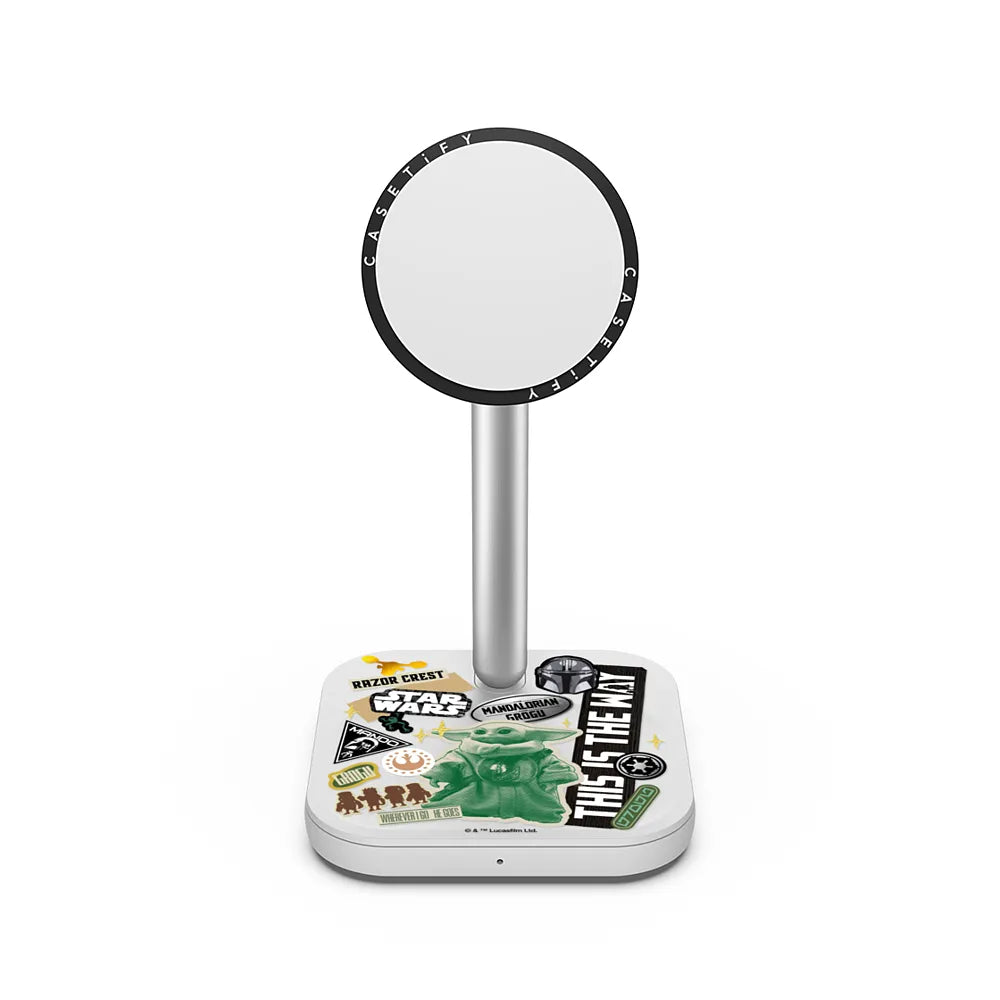 The Mandalorian and Grogu Stickermania PowerThru 2-in-1 Charging Stand | Image 1