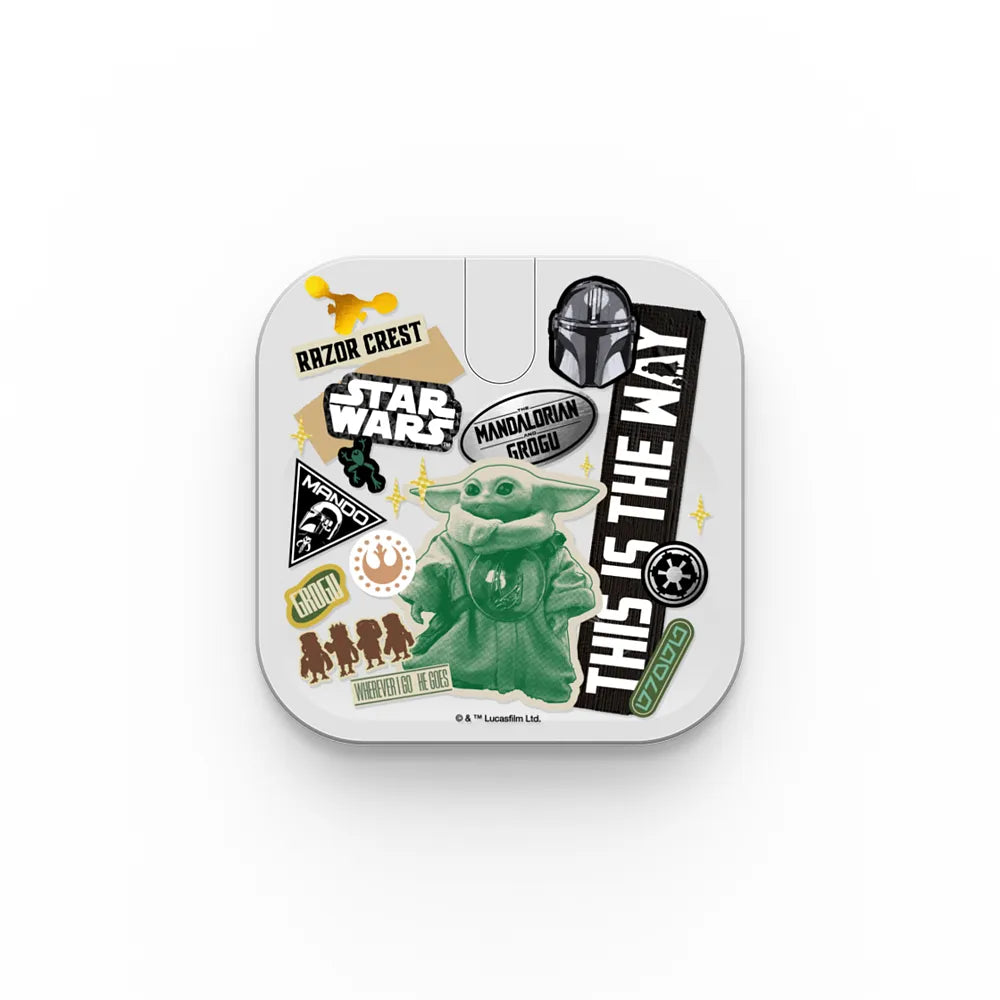 The Mandalorian and Grogu Stickermania PowerThru 2-in-1 Charging Stand