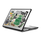 The Mandalorian and Grogu Stickermania Laptop Case | MacBook Pro 14-inch (M1 - M5) / MacBook Impact Case / Black | Image 1