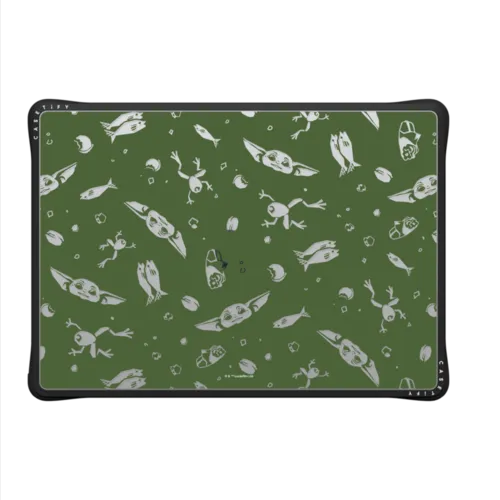 Grogu Pattern Laptop Case | MacBook Pro 14-inch (M1 - M5) / MacBook Impact Case / Black | Image 2