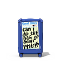 The Bag of Mini Pretzels | 21" Carry-On Suitcase / Bounce Suitcase / Cobalt Blue | Image 1