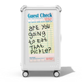 Are You Going to Eat That Pickle | 29" Check-In Trunk Suitcase / Bounce Suitcase / Glossy Cloud White | Image 1