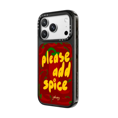 Please Add Spice | iPhone 18 Pro Max / Impact Case MagSafe Compatible - Glossy / Glossy Black | Image 2