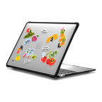 NO PANIC_JUST ORGANIC | MacBook Air 13-inch (M1 / Intel) / MacBook Impact Case / Black | Image 1