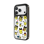 Tamagotchi Mametchi Medley Pattern Case | iPhone 18 Pro Max / Impact Case MagSafe Compatible - Glossy / Glossy Black | Image 2