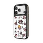 Tamagotchi Oyajitchi Medley Pattern Case | iPhone 18 Pro Max / Impact Case MagSafe Compatible - Glossy / Glossy Black | Image 2