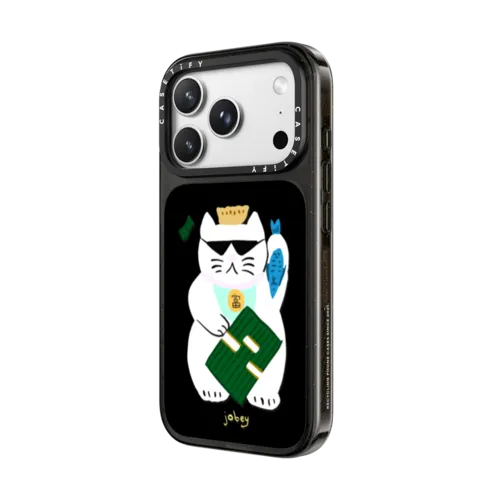 Cash Cat - | iPhone 18 Pro Max / Impact Case MagSafe Compatible - Glossy / Glossy Black | Image 2