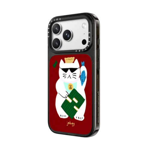 Cash Cat | iPhone 18 Pro Max / Impact Case MagSafe Compatible - Glossy / Glossy Black | Image 2