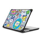 Tamagotchi Stickermania Laptop Case | MacBook Pro 16-inch (M1 - M5) / MacBook Bounce Case / Black | Image 1