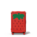 Strawberry print | 21" Carry-On Suitcase / Bounce Suitcase / Cherry Red | Image 1
