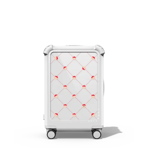 Berry sweet | 21" Carry-On Suitcase / Bounce Suitcase / Glossy Cloud White | Image 1