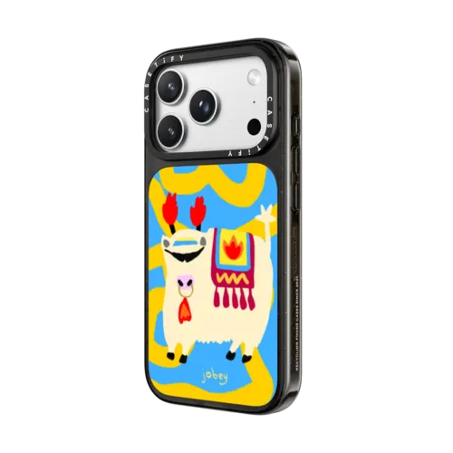 Hide and Seek Yak | iPhone 18 Pro Max / Impact Case MagSafe Compatible - Glossy / Glossy Black | Image 2