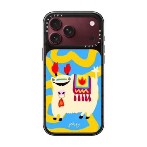 Hide and Seek Yak | iPhone 18 Pro Max / Impact Case MagSafe Compatible - Glossy / Glossy Black | Image 1