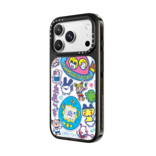 Tamagotchi Stickermania Case | iPhone 18 Pro Max / Impact Case MagSafe Compatible - Glossy / Glossy Black | Image 2