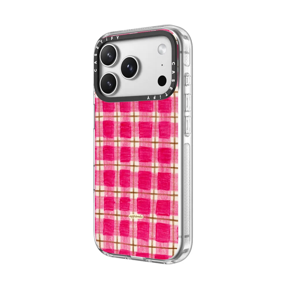 Pink and Brown Plaid