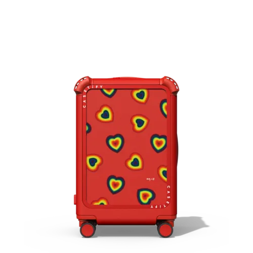 L.O.L | 21" Carry-On Suitcase / Bounce Suitcase / Cherry Red | Image 1