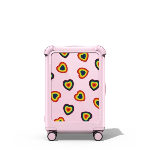 L.O.L | 21" Carry-On Suitcase / Bounce Suitcase / Glossy Primrose Pink | Image 1