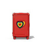 Two Hearts | 21" Carry-On Suitcase / Bounce Suitcase / Cherry Red | Image 1