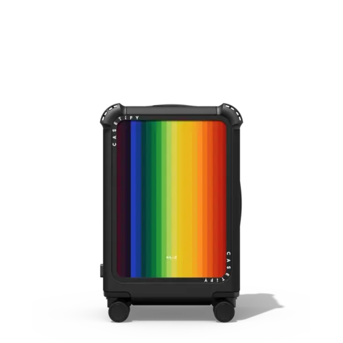Rainbow Pathway | 21" Carry-On Suitcase / Bounce Suitcase / Matte Black | Image 1