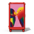 Love Birds | 29" Check-In Trunk Suitcase / Bounce Suitcase / Cherry Red | Image 1