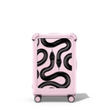 Black Kingsnake | 21" Carry-On Suitcase / Bounce Suitcase / Glossy Primrose Pink | Image 1