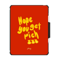 Hope You Get Rich | iPad Pro 13-inch (M4/M5) / iPad Impact Folio Case / Black | Image 1