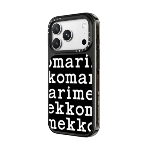 Marimekko Logo Pattern Case (Black) | iPhone 18 Pro Max / Impact Case MagSafe Compatible - Glossy / Glossy Black | Image 2