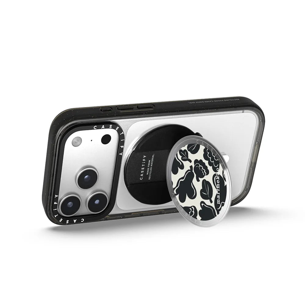 Marimekko Kukasta Kukkaan (Black & White) Snappy Grip Stand